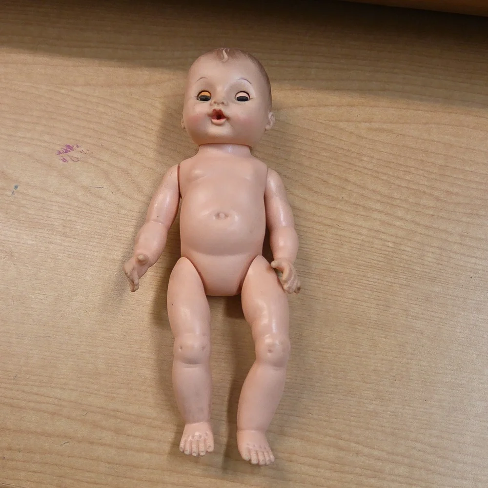 2 1960's Rubber Dolls Ginny‎ Baby..Sleepy Eye Doll